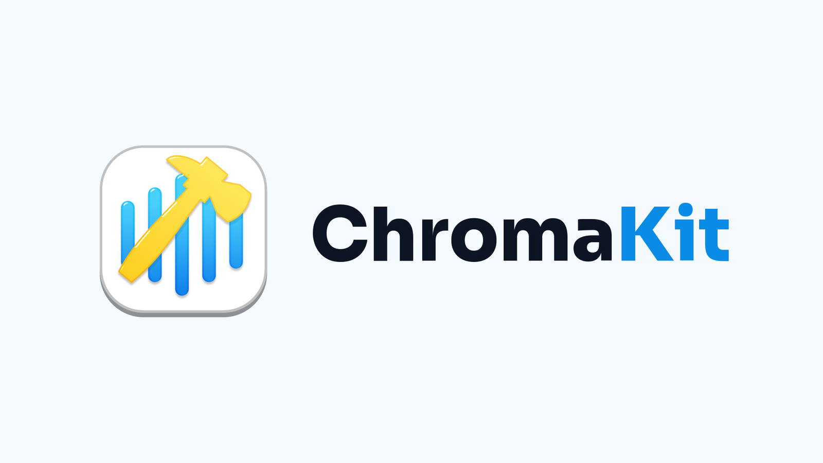 ChromaKit logo and wordmark on a light blue background.